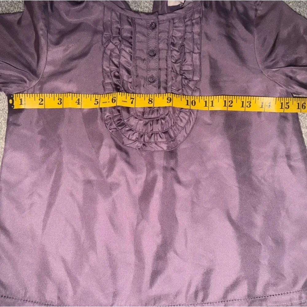Stella McCartney for Gap Silk Dress Sz 10 Drop Waist Pleated Ruffle Luxury nwt